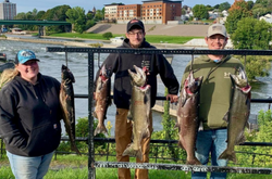 Fishing fun in the 'Steel Palace' city.